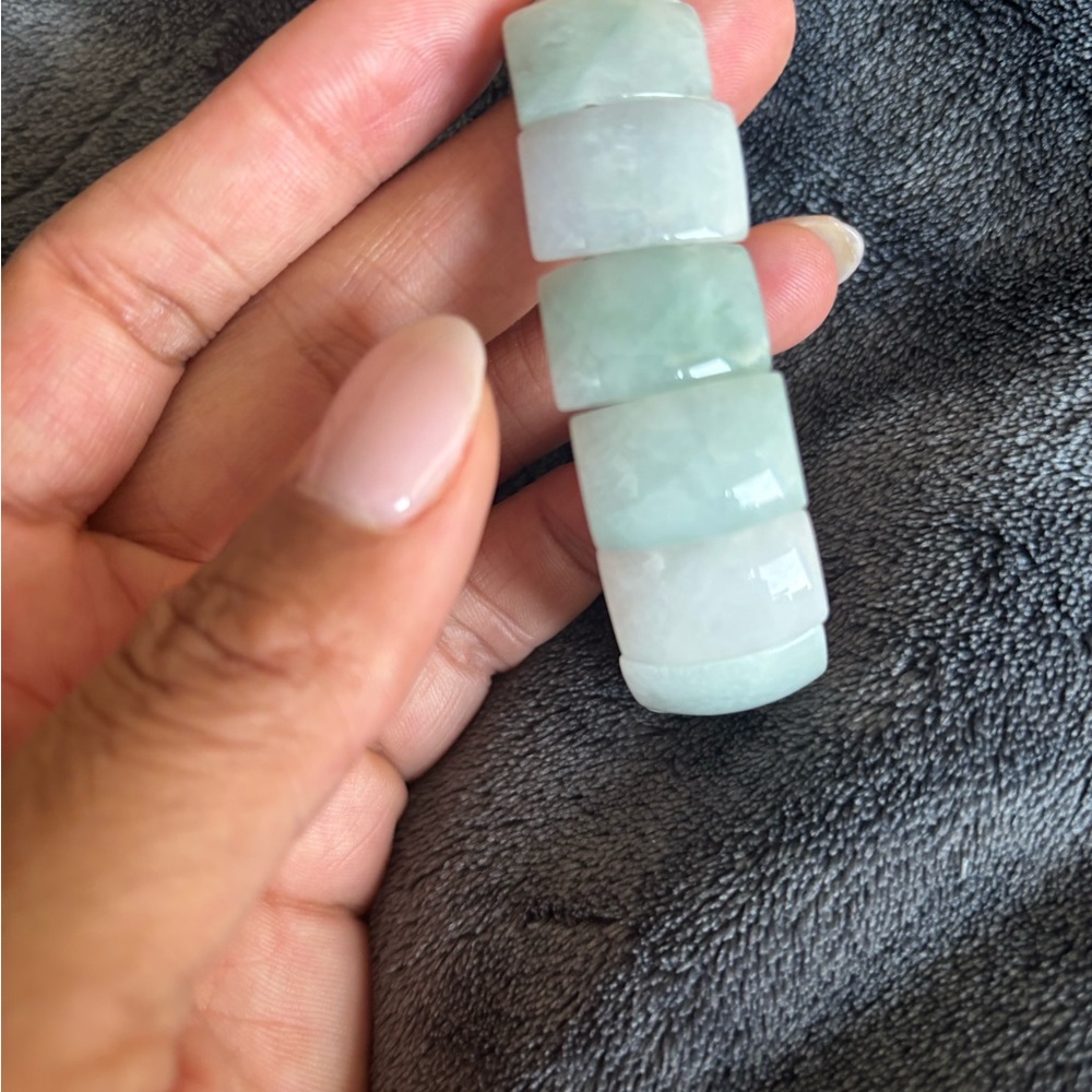 Jadeite Soft Bangle - image 3